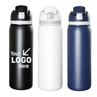 27 oz. Dual Drink-Model Double Wall Stainless Steel Insulated Bottle